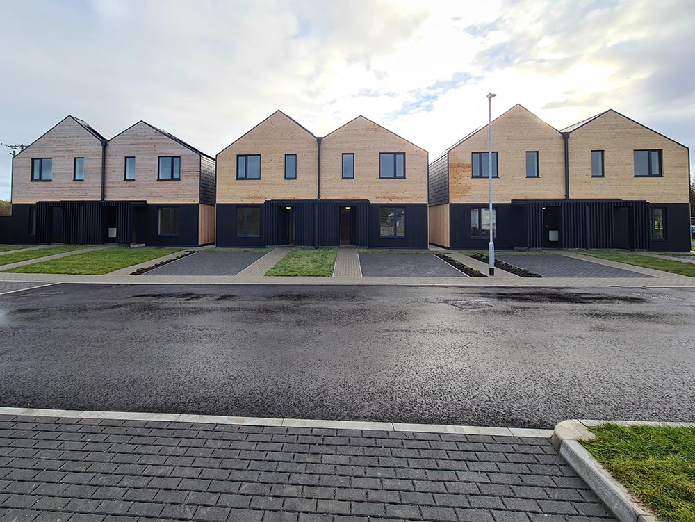 Housing estate in Caergeiliog, Anglesey