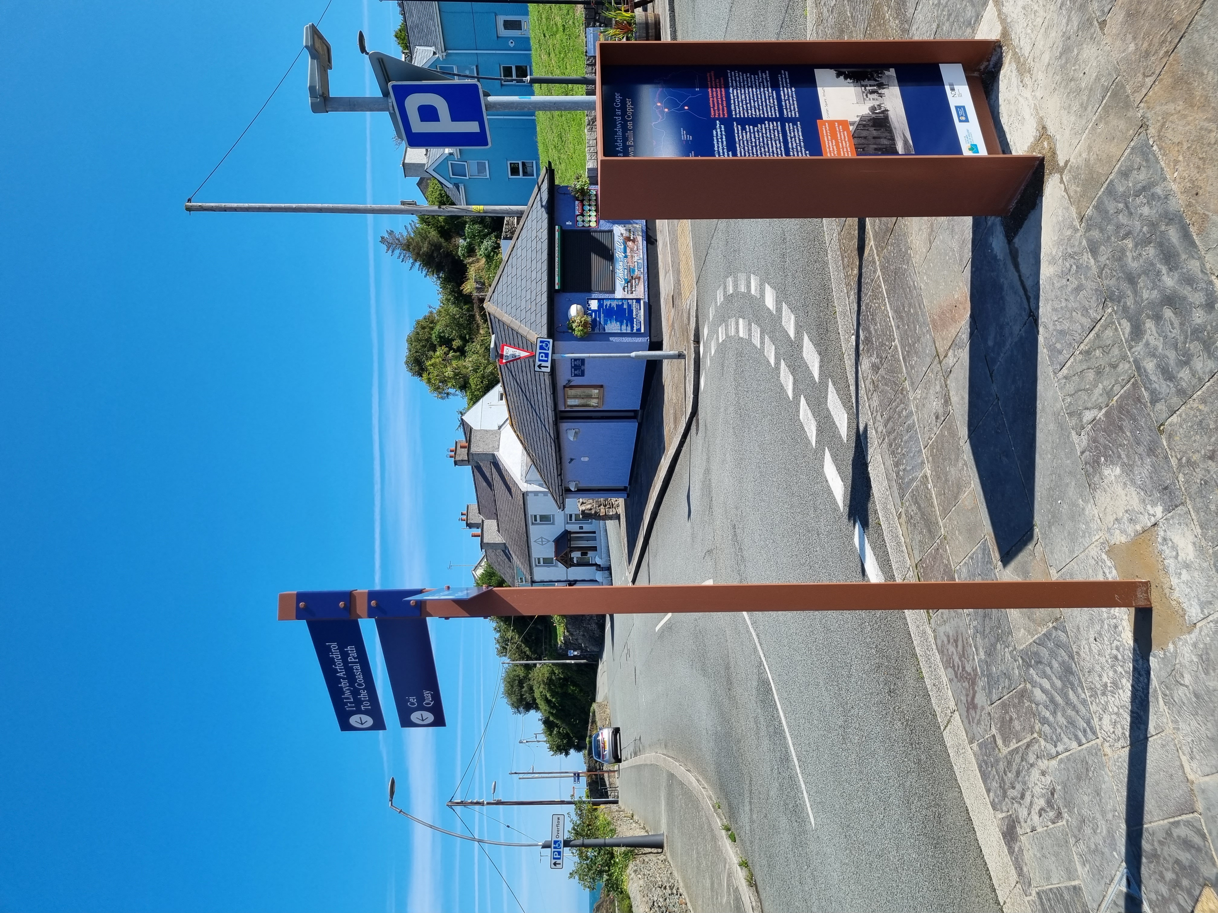 A welcome sign in Amlwch, Anglesey