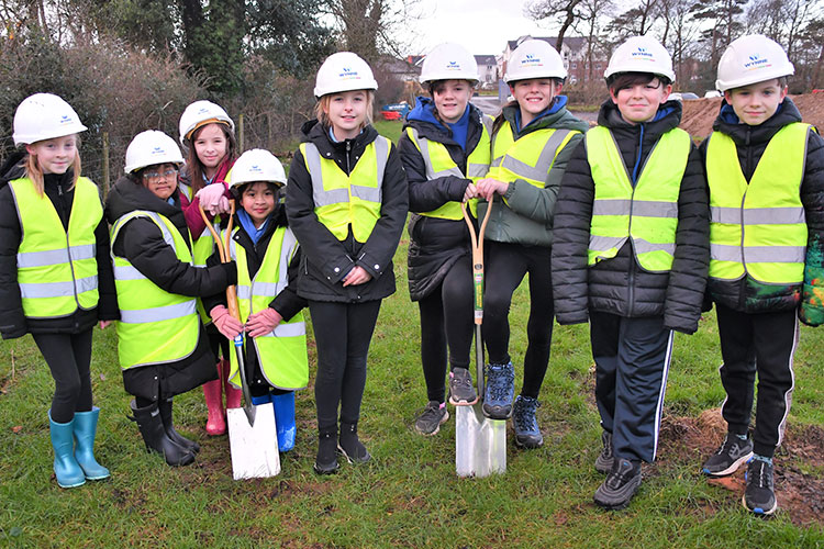 Pupils at Ysgol y Graig, Anglesey